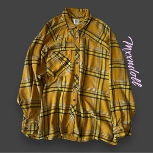 Yellow plaid flannel
